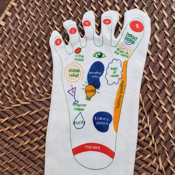 Reflexology Socks by EARTH THERAPEUTICS NIB - Picture 5 of 9